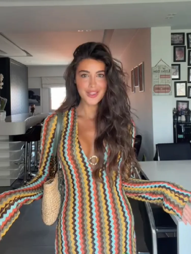 Abito in maglia multicolore a  - Fashion Street Night recensione e prezzo