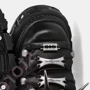 Nuove Sneakers Gotiche Nere Pu - Street Fashion Y2K recensione e prezzo