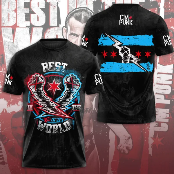 T-shirt CM Punk con stampa 3D  - Street Fashion For Short Guys recensione e prezzo