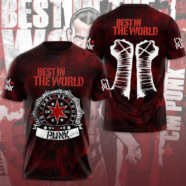 T-shirt CM Punk con stampa 3D  - Street Fashion For Short Guys recensione e prezzo